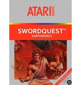 Atari 2600 Swordquest Earthworld (Cart Only, Writing on Cartridge Back)