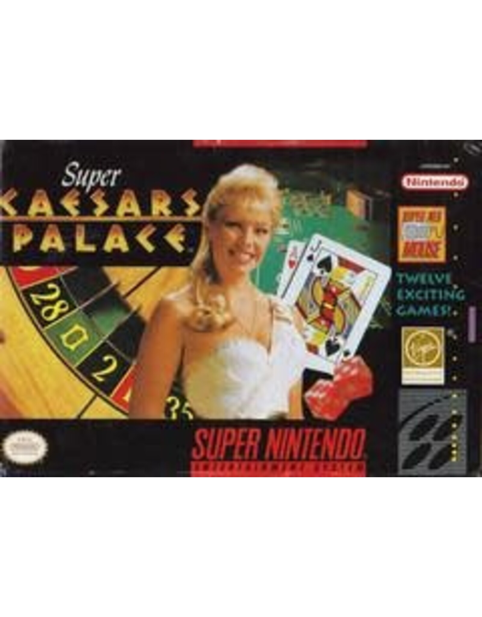 Super Nintendo Super Caesar's Palace (Cart Only)