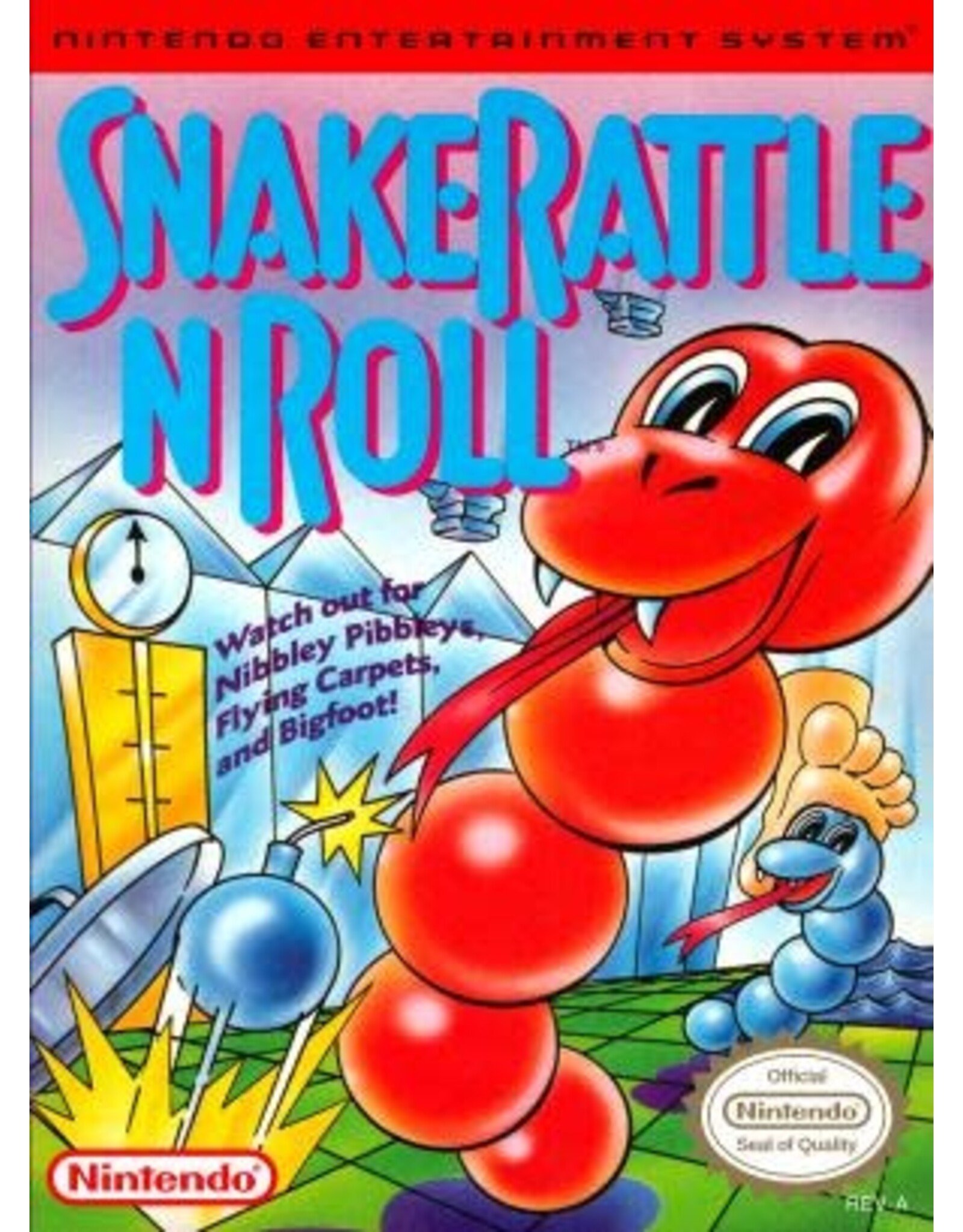 NES Snake Rattle n Roll (Cart Only)