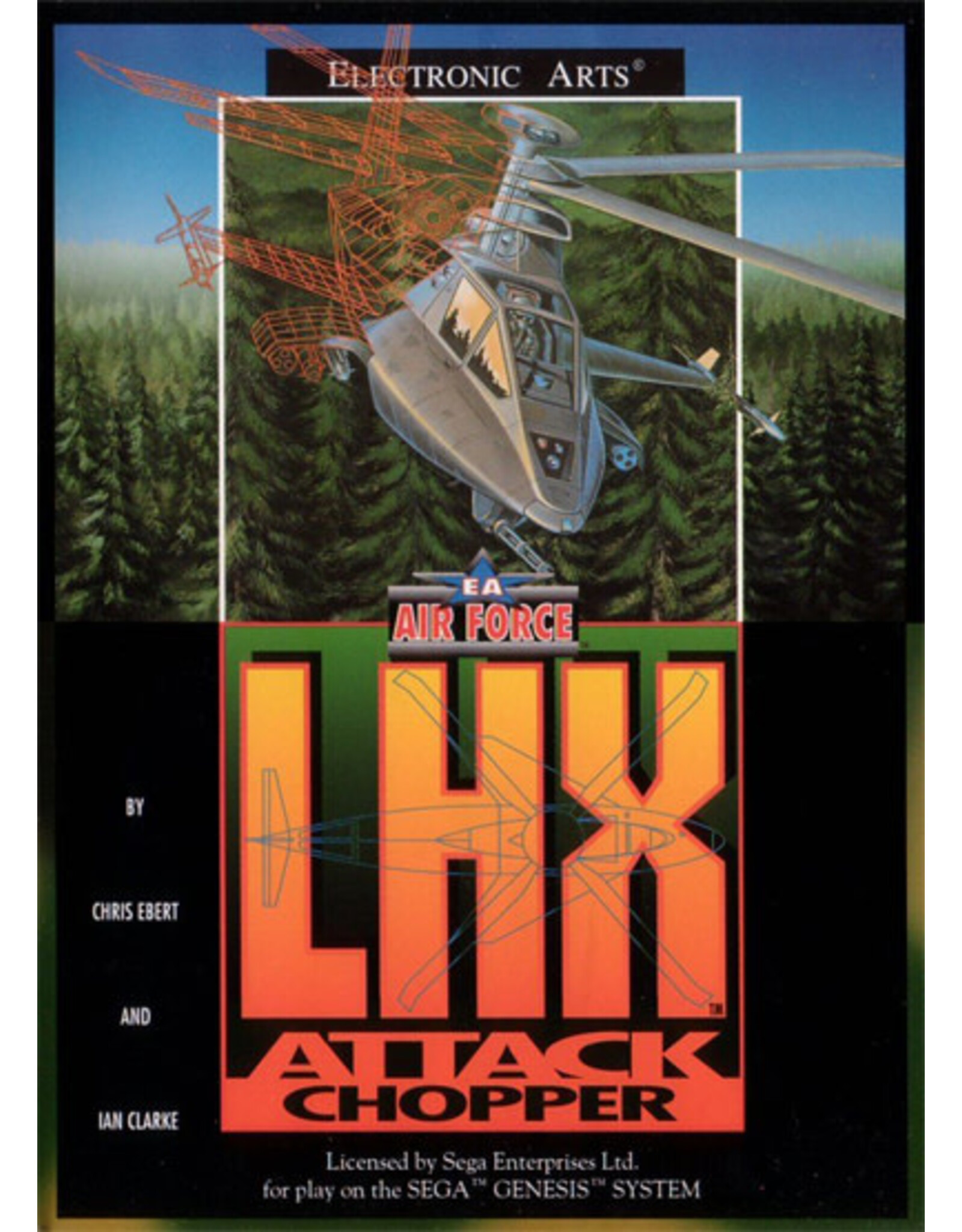 Sega Genesis LHX Attack Chopper (Cart Only)