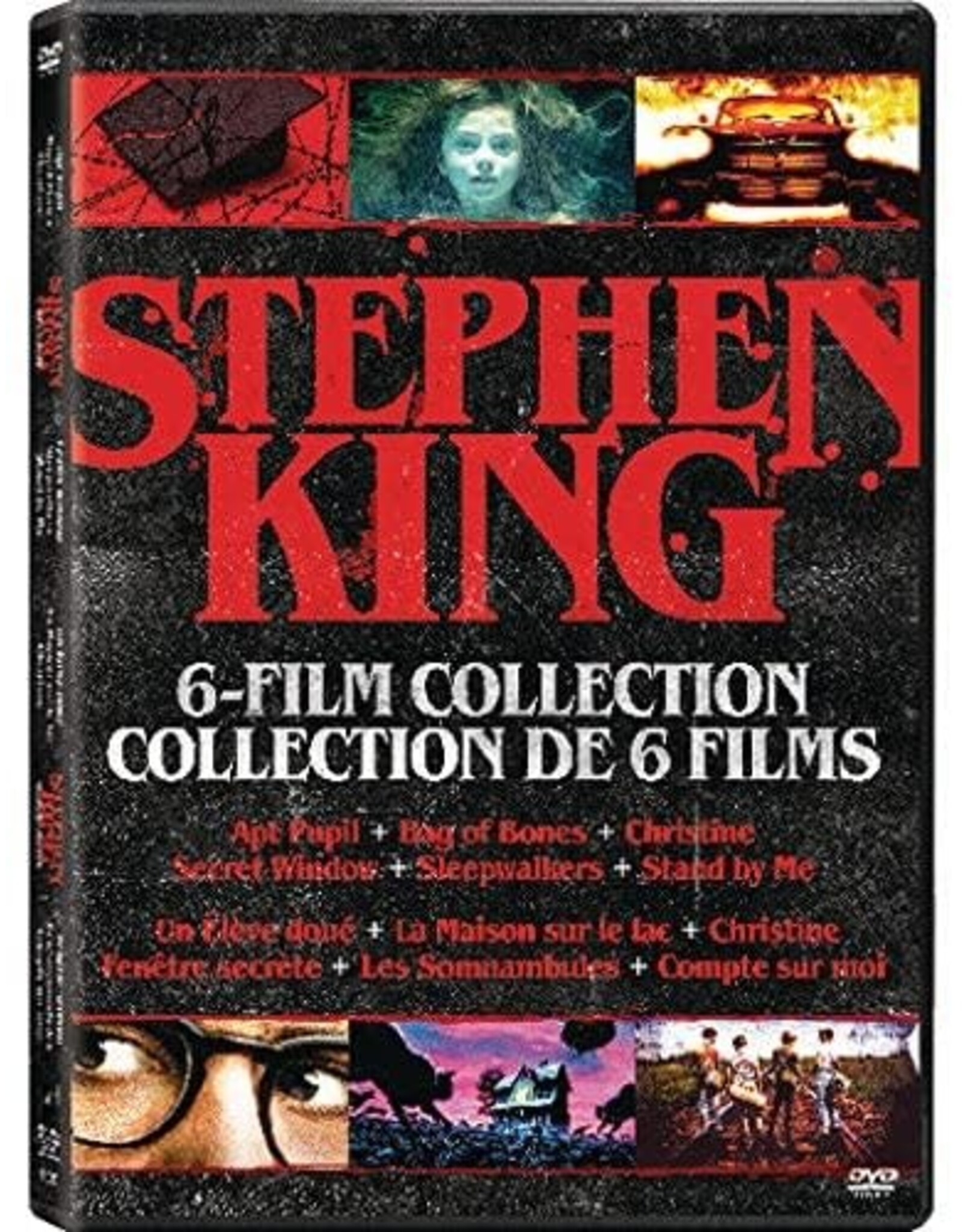 Horror Stephen King 6-Film Collection - Apt Pupil / Bag of Bones / Christine / Secret Window / Sleepwalkers / Stand by Me (Used)