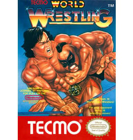 NES Tecmo World Wrestling (Used, Cart Only, Cosmetic Damage)