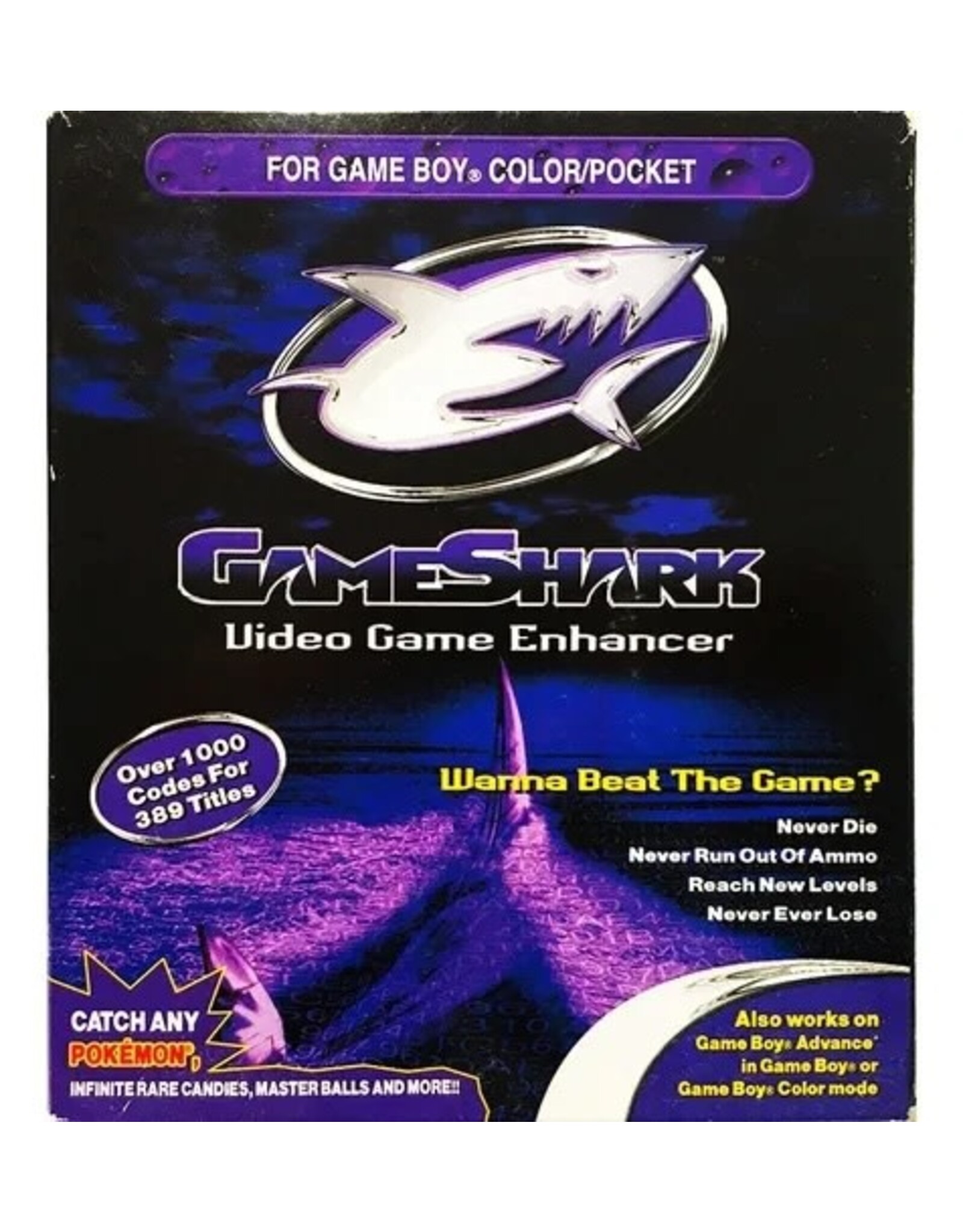 Game Boy Color GameShark for Game Boy Pocket/Color (CiB with Parallel Cable and Pokemon Code Book)