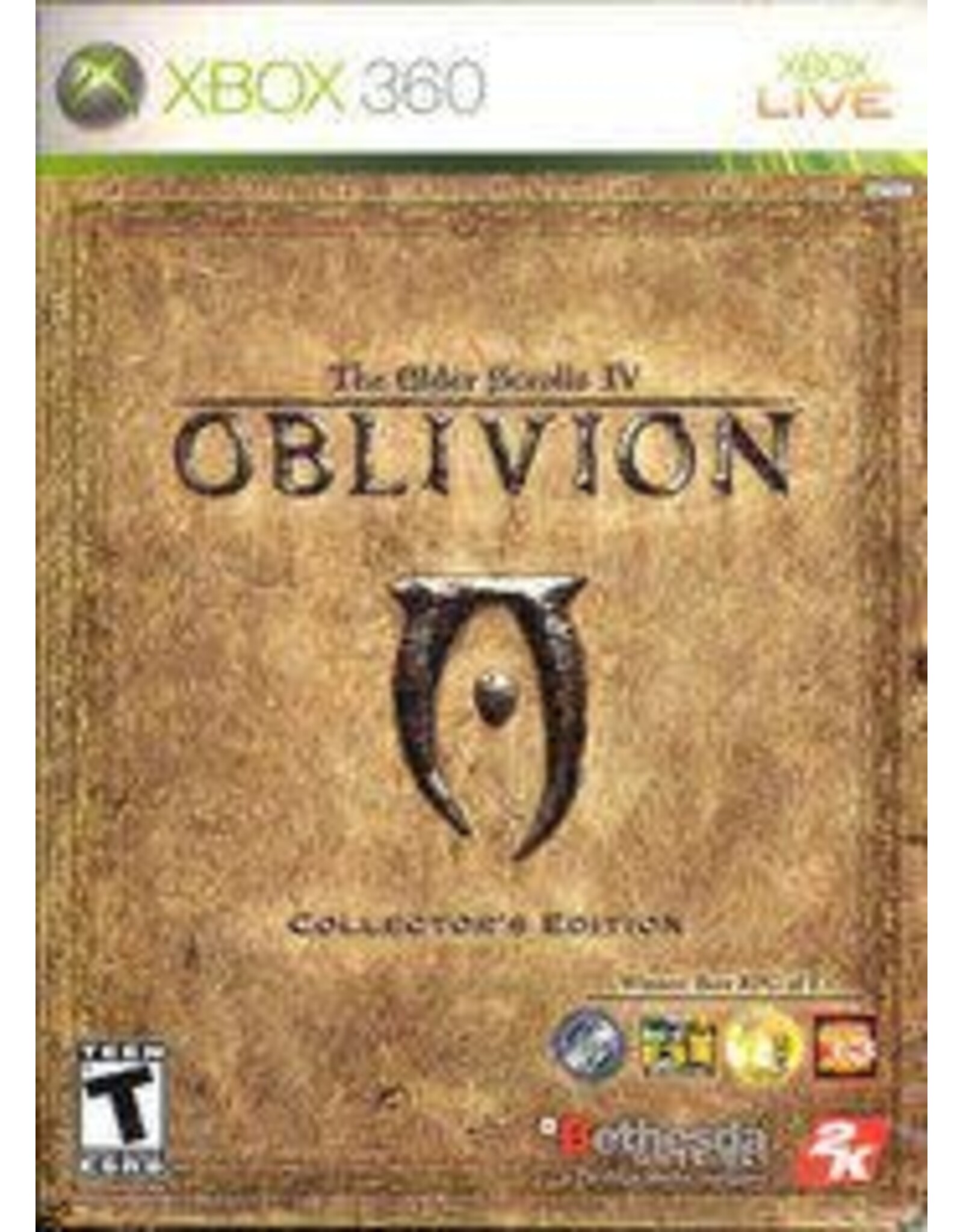 Xbox 360 Oblivion, Elder Scrolls IV Collector's Edition (CiB with Coin, Damaged Outer Box)