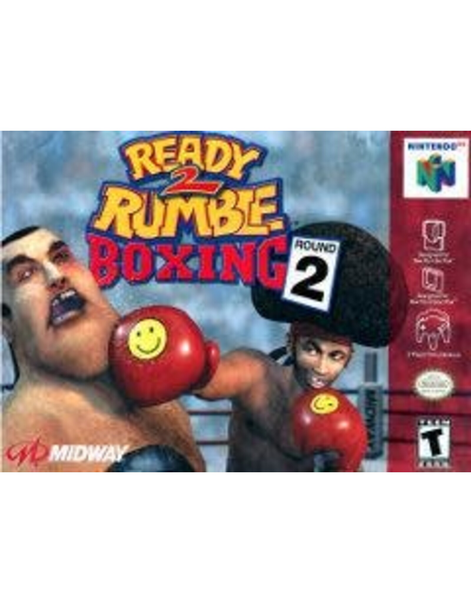 Nintendo 64 Ready 2 Rumble Boxing Round 2 (Cart Only, Damaged Front Label, Missing Back Label)