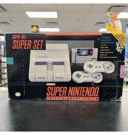 Super Nintendo Super Nintendo Super Set (With Super Mario World) (CiB, Heavily Damaged Box, Cosmetic Damage to Console)