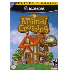 Gamecube Animal Crossing (Player's Choice, CiB, With Memory Card, Lightly Damaged Manual, Damaged Sleeve)