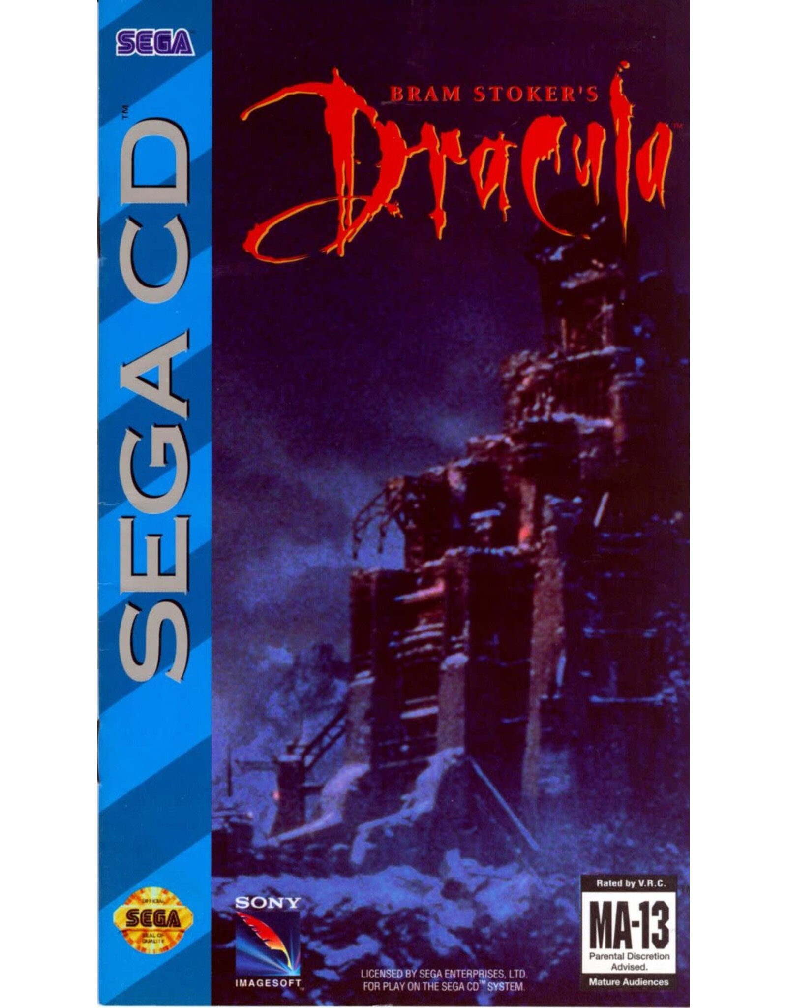 Sega CD Bram Stoker's Dracula (CiB, Damaged Case)