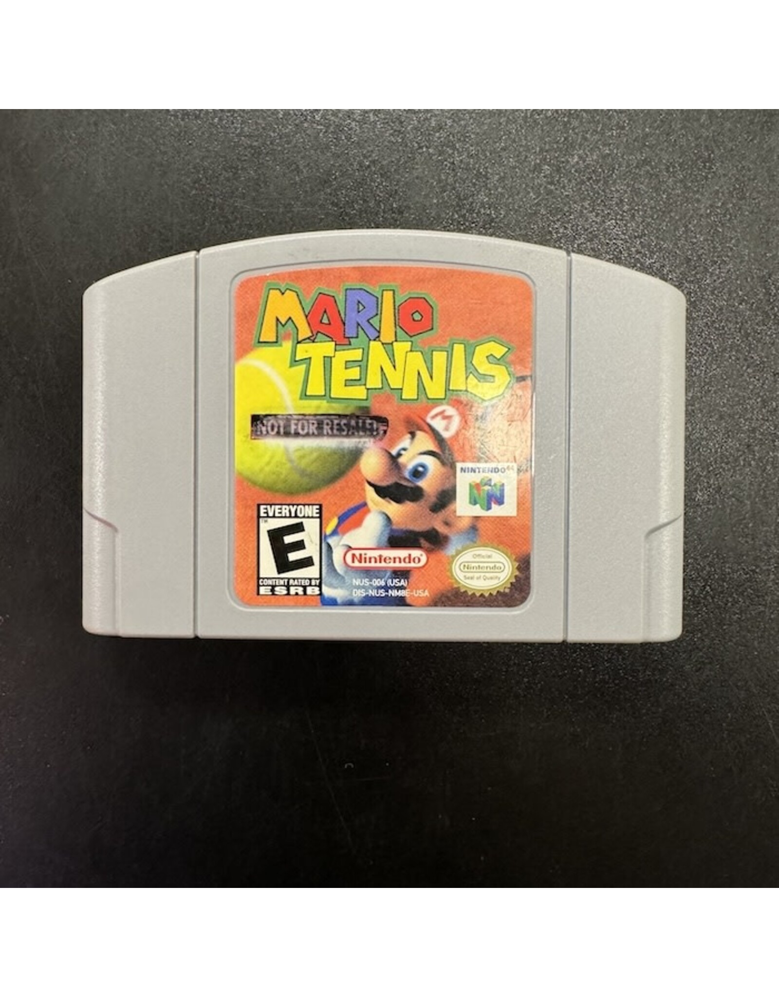 Nintendo 64 Mario Tennis "Not for Resale" (Cart Only, Damaged Label, Missing Back Label)