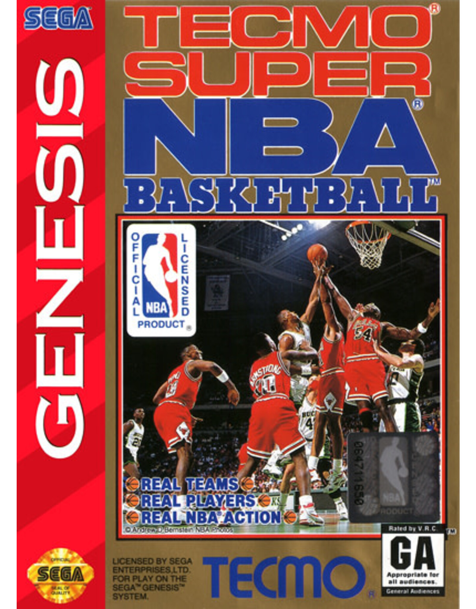 Sega Genesis Tecmo Super NBA Basketball (CiB)