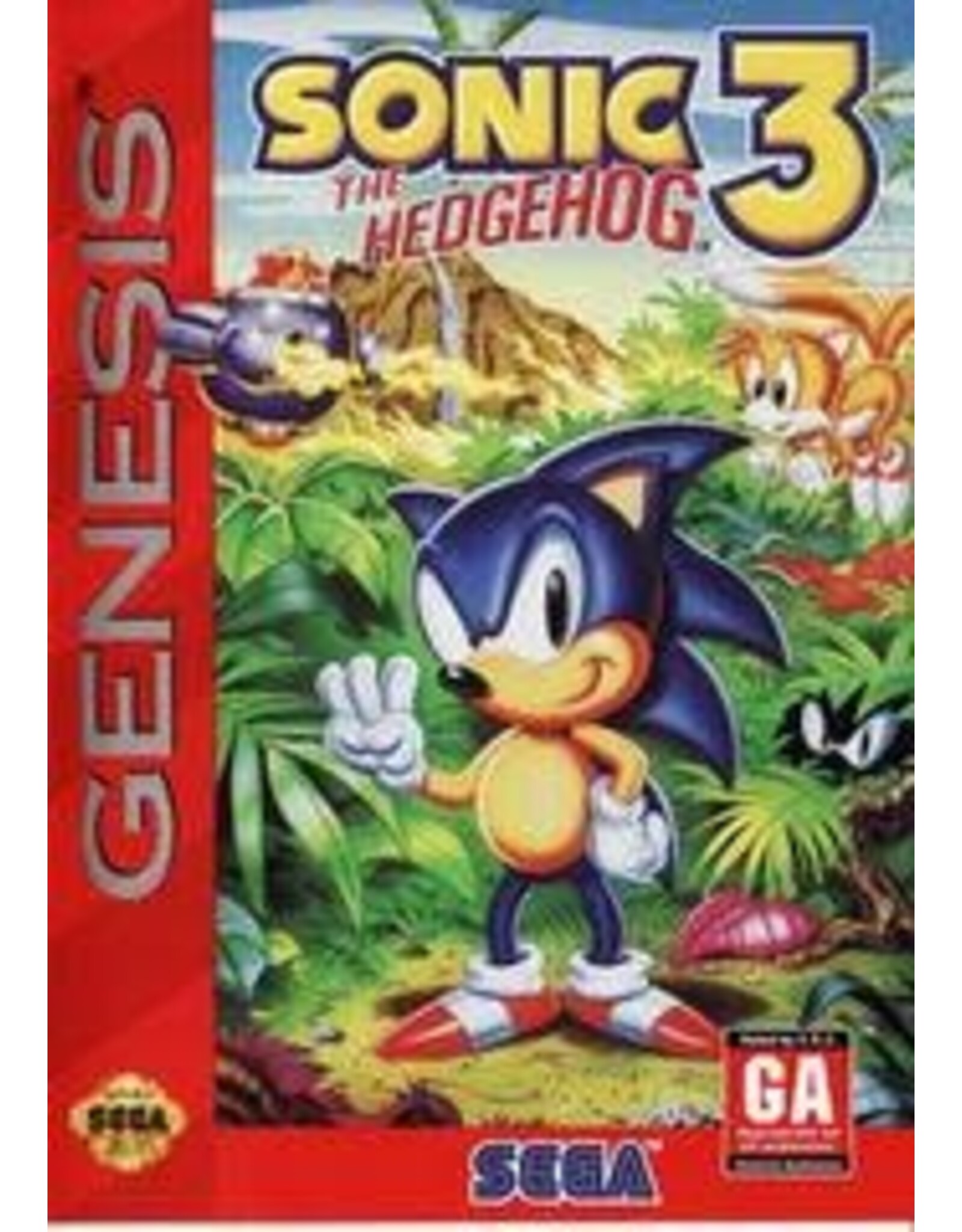 Sega Genesis Sonic the Hedgehog 3 (CiB, Damaged Manual)
