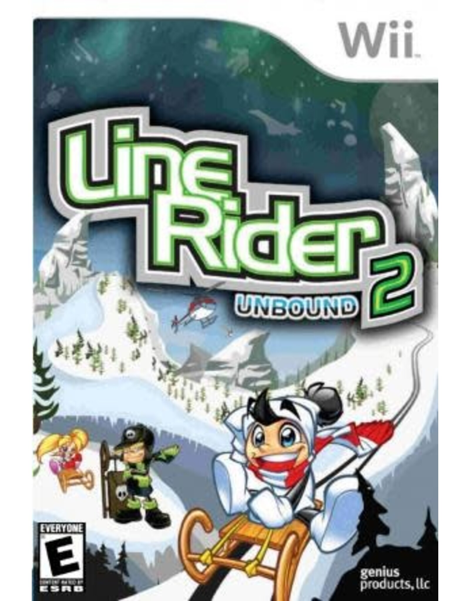 Wii Line Rider 2 Unbound (No Manual, Damaged Sleeve)
