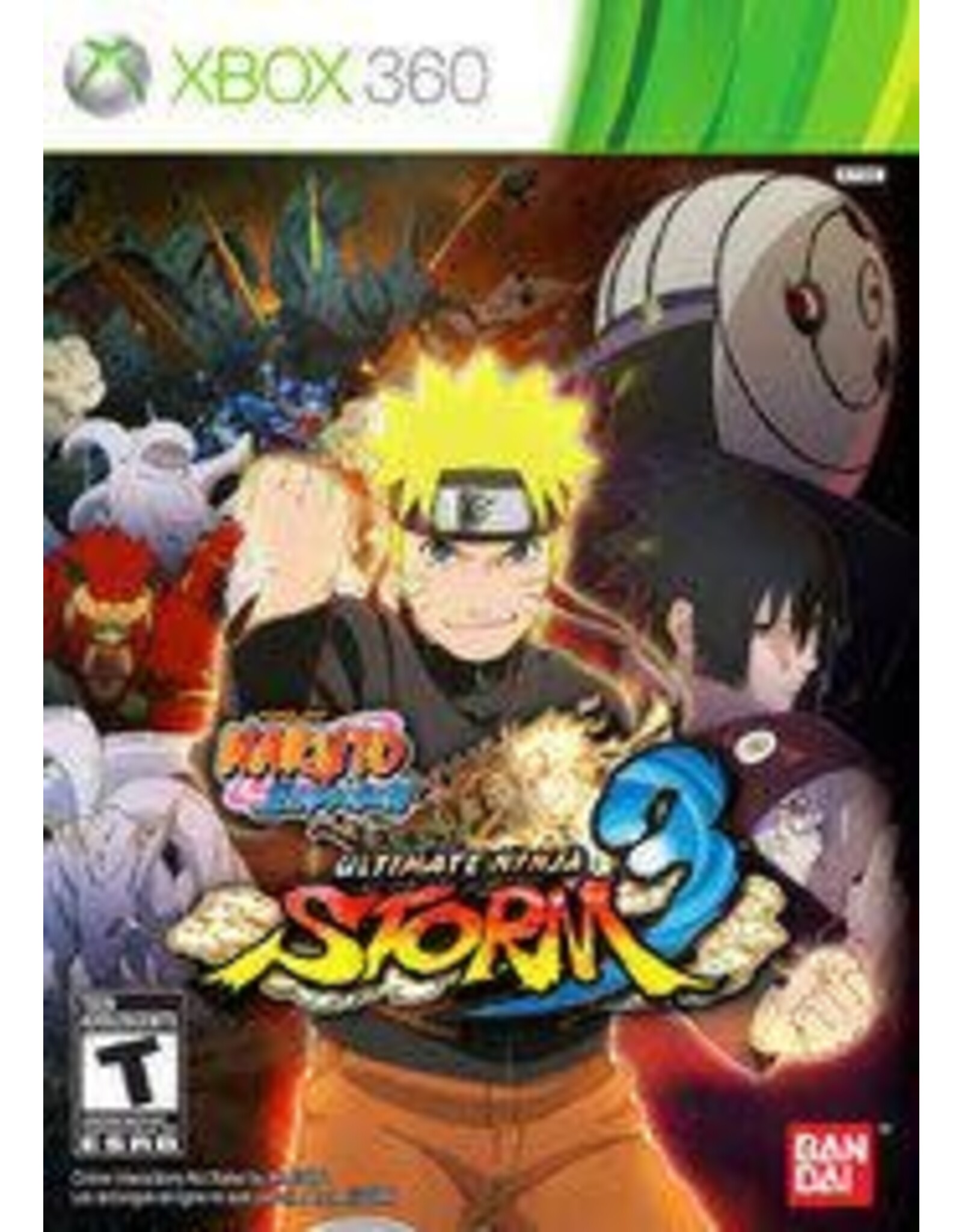 Xbox 360 Naruto Shippuden Ultimate Ninja Storm 3 (No Manual, No DLC or Trading Card)