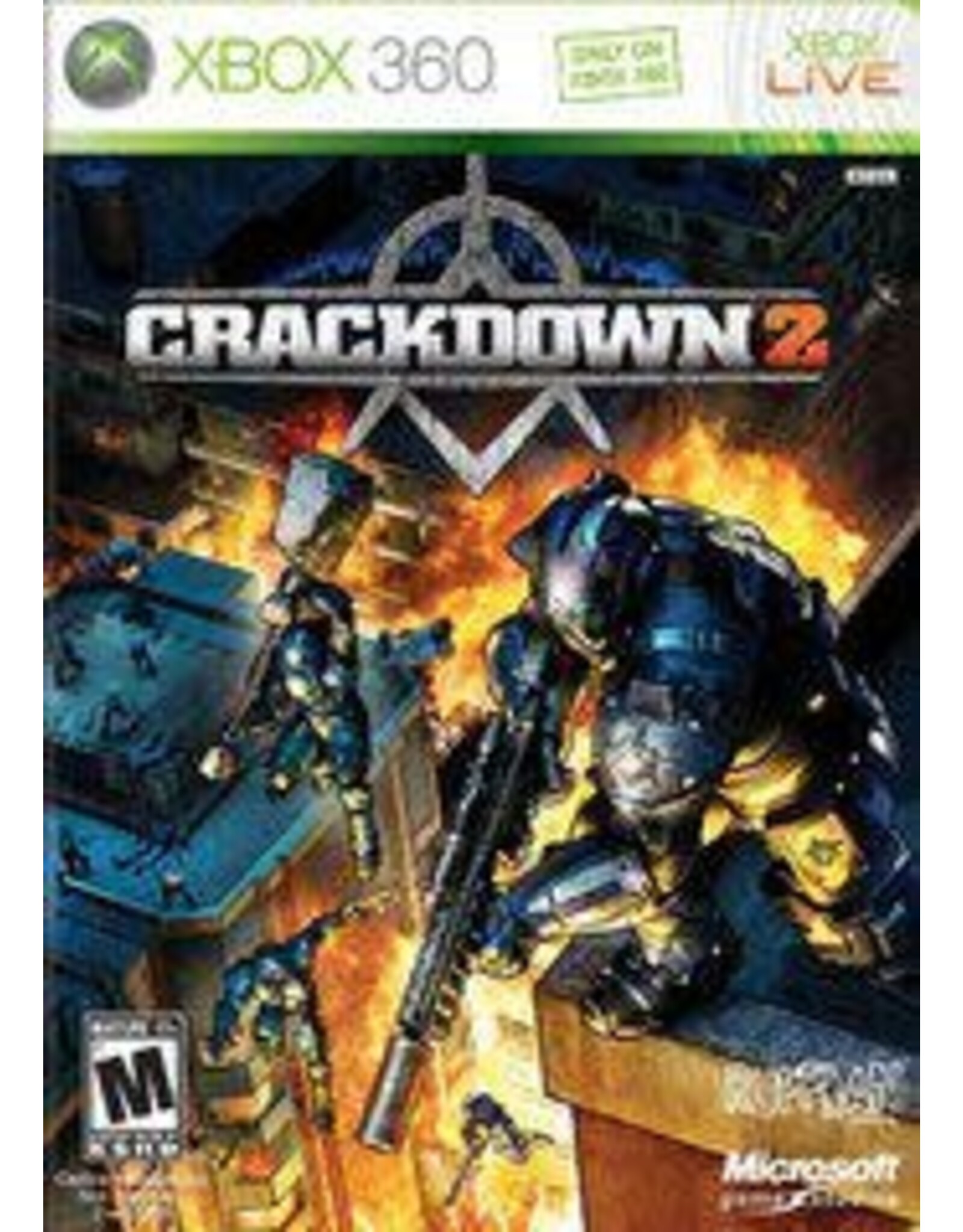 Xbox 360 Crackdown 2 (No Manual, Damaged Sleeve)