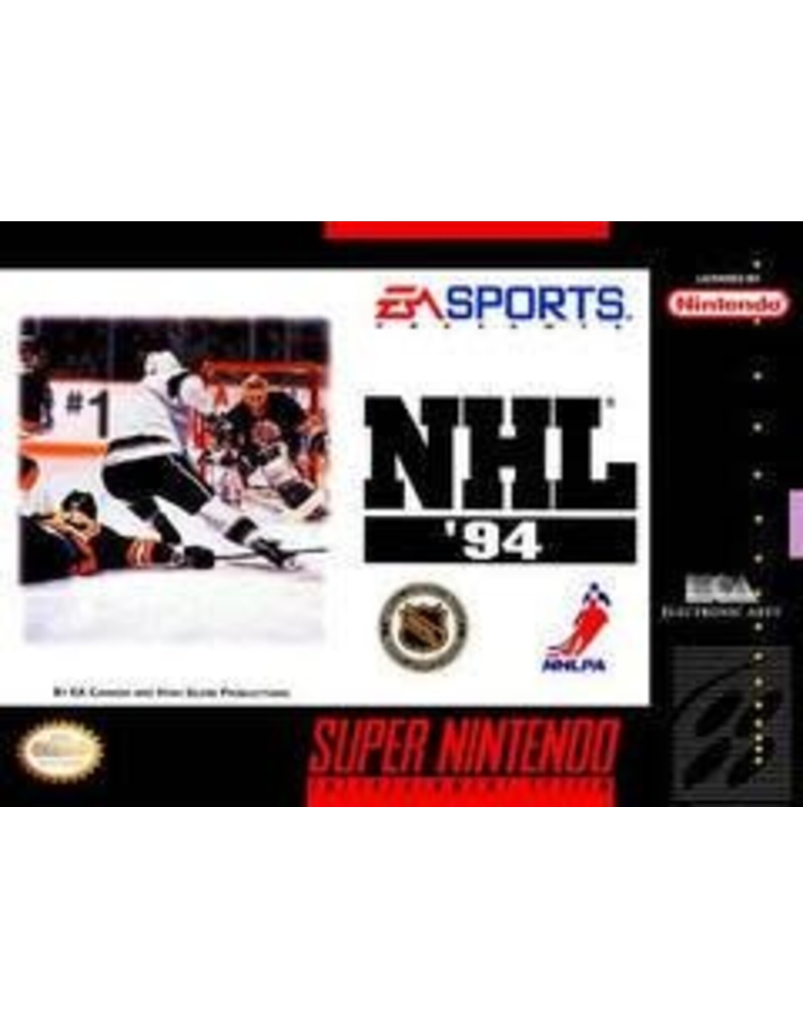 Super Nintendo NHL 94 (CiB, Lightly Damaged Box, Damaged Manual)