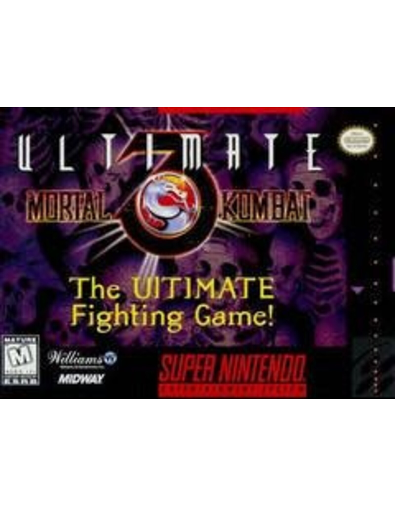 Super Nintendo Ultimate Mortal Kombat 3 (Cart Only, Damaged Label)