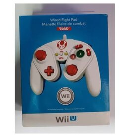Wii U Wired Fight Pad - Toad (Brand New)
