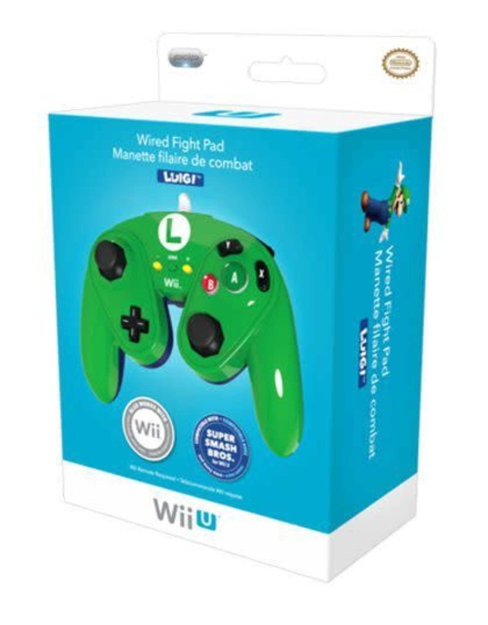 Wii U Wired Fight Pad - Luigi (Brand New)