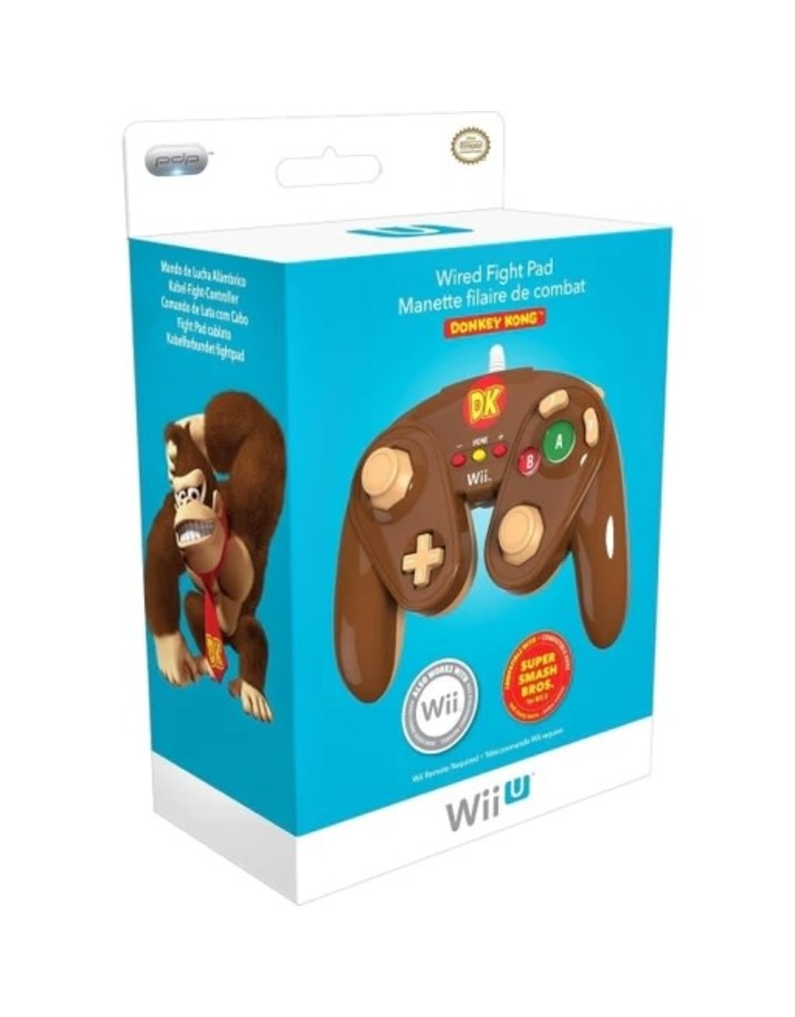 Wii U Wired Fight Pad - Donkey Kong (Brand New)