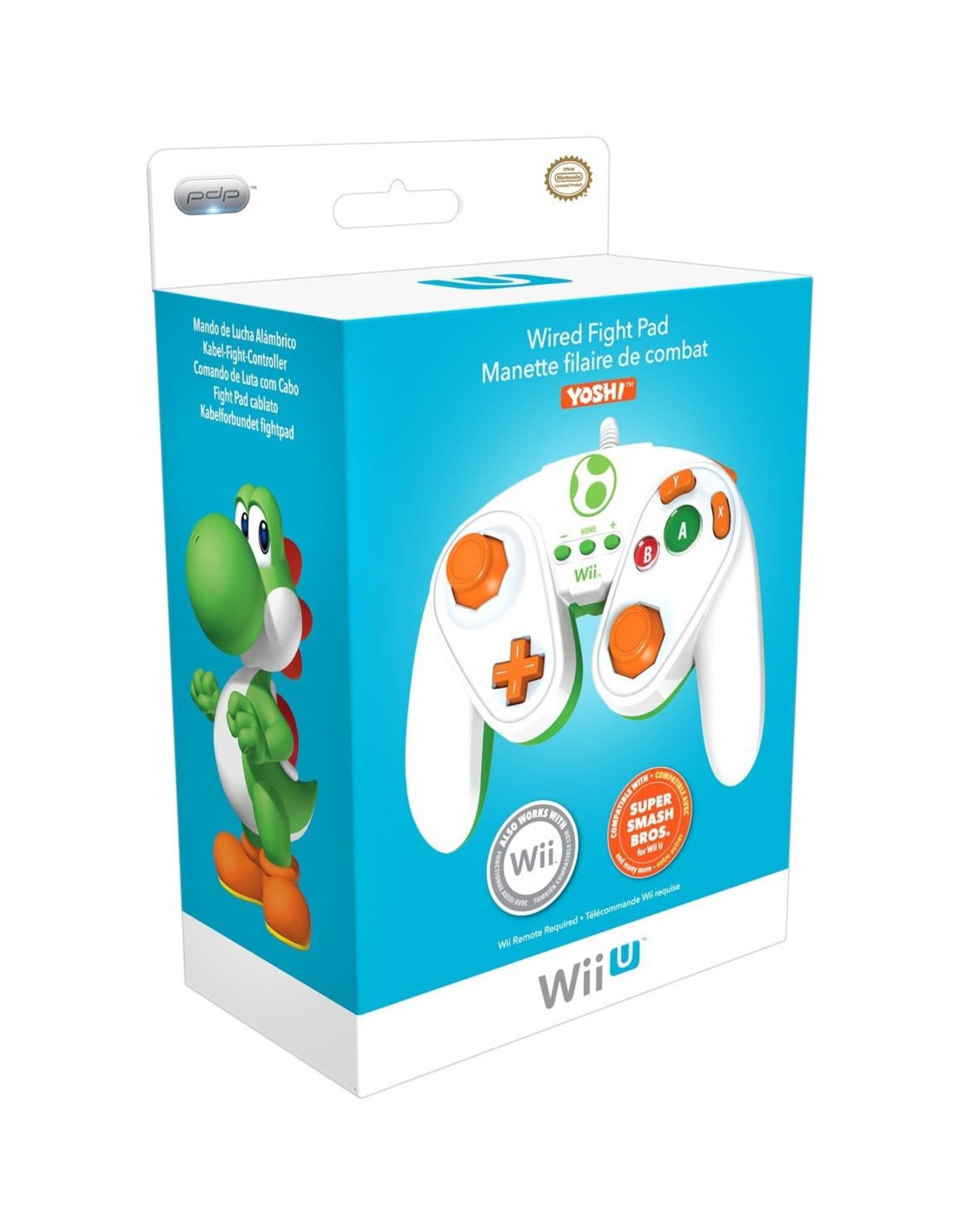 Wii U Wired Fight Pad - Yoshi (Brand New)