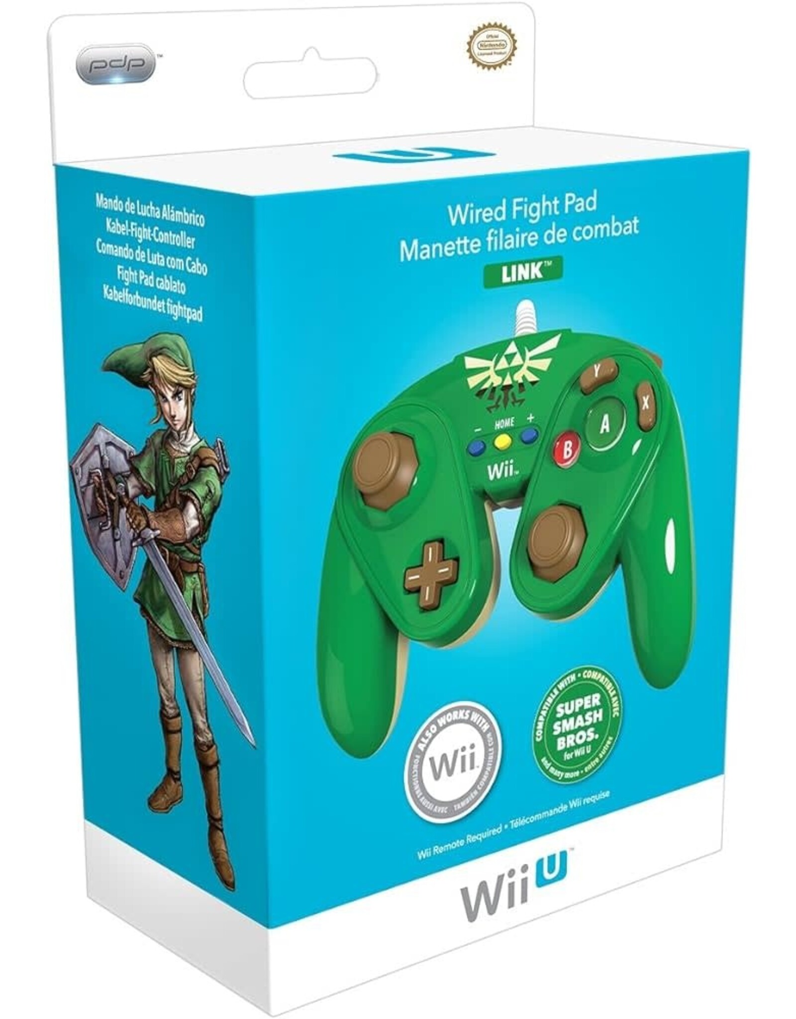 Wii U Wired Fight Pad - Link (Brand New)