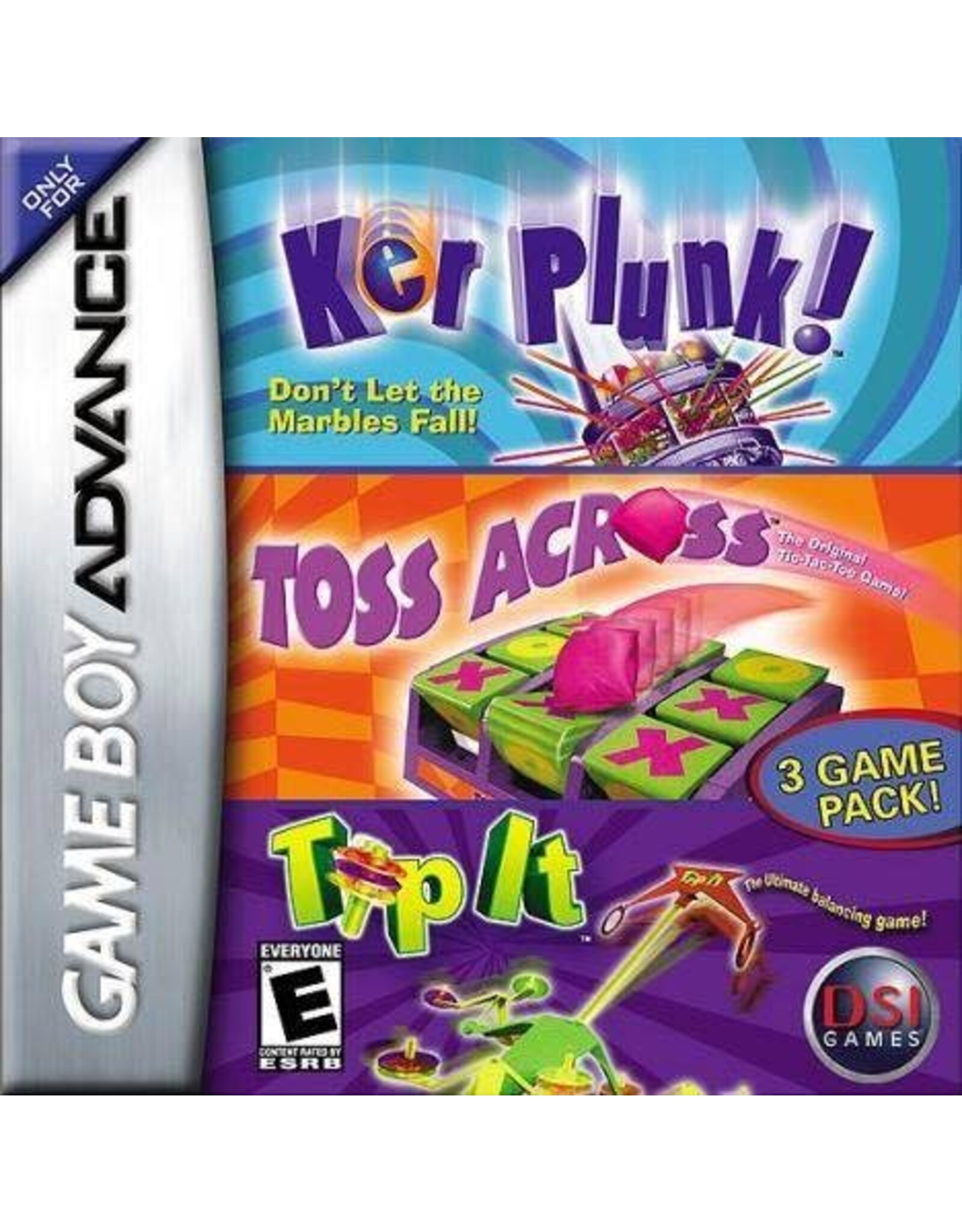 Game Boy Advance Kerplunk / Toss Across / Tip It (Cart Only)
