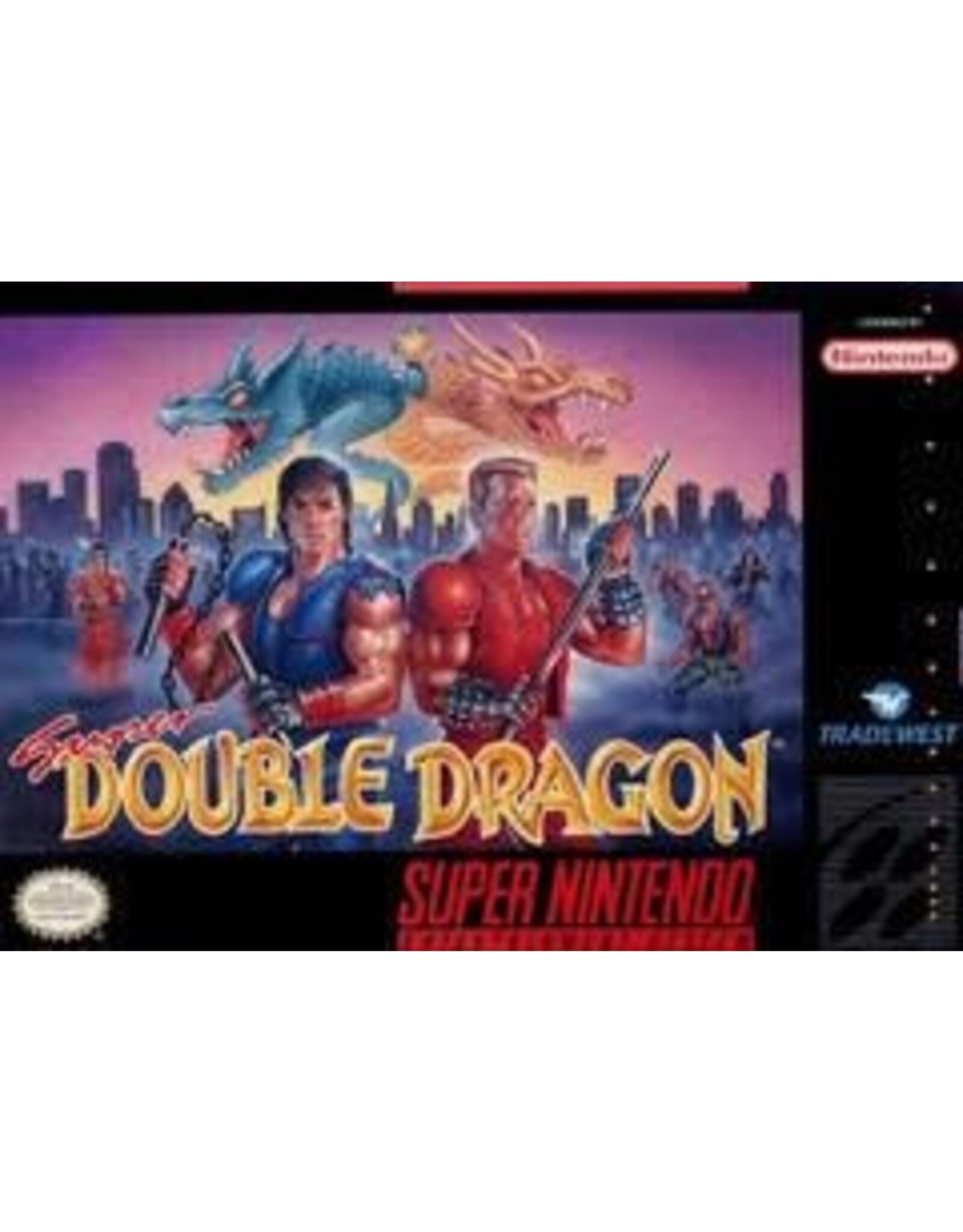 Super Nintendo Super Double Dragon (Used, Cart Only, Cosmetic Damage)