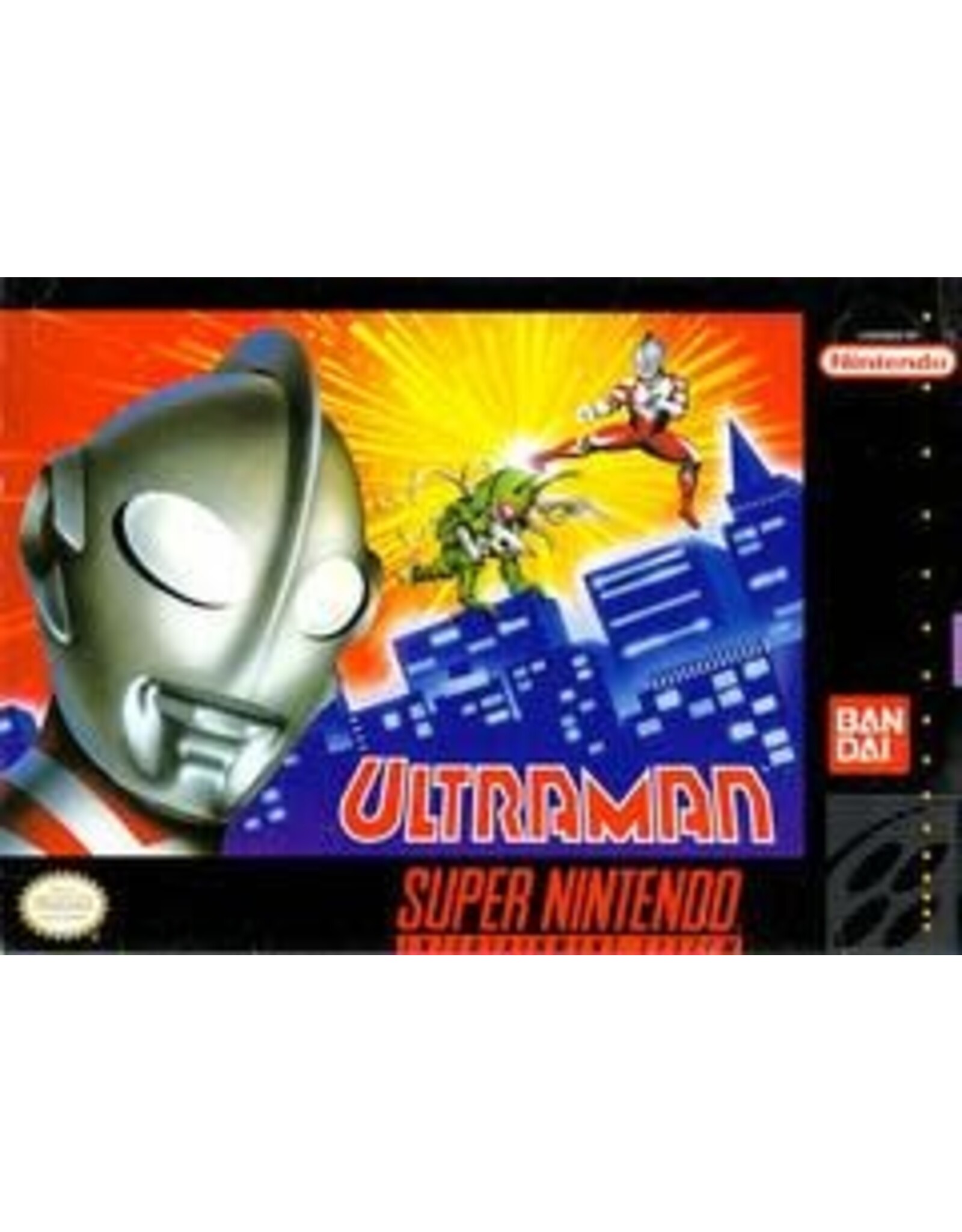 Super Nintendo Ultraman (Cart Only, Damaged Back Label)