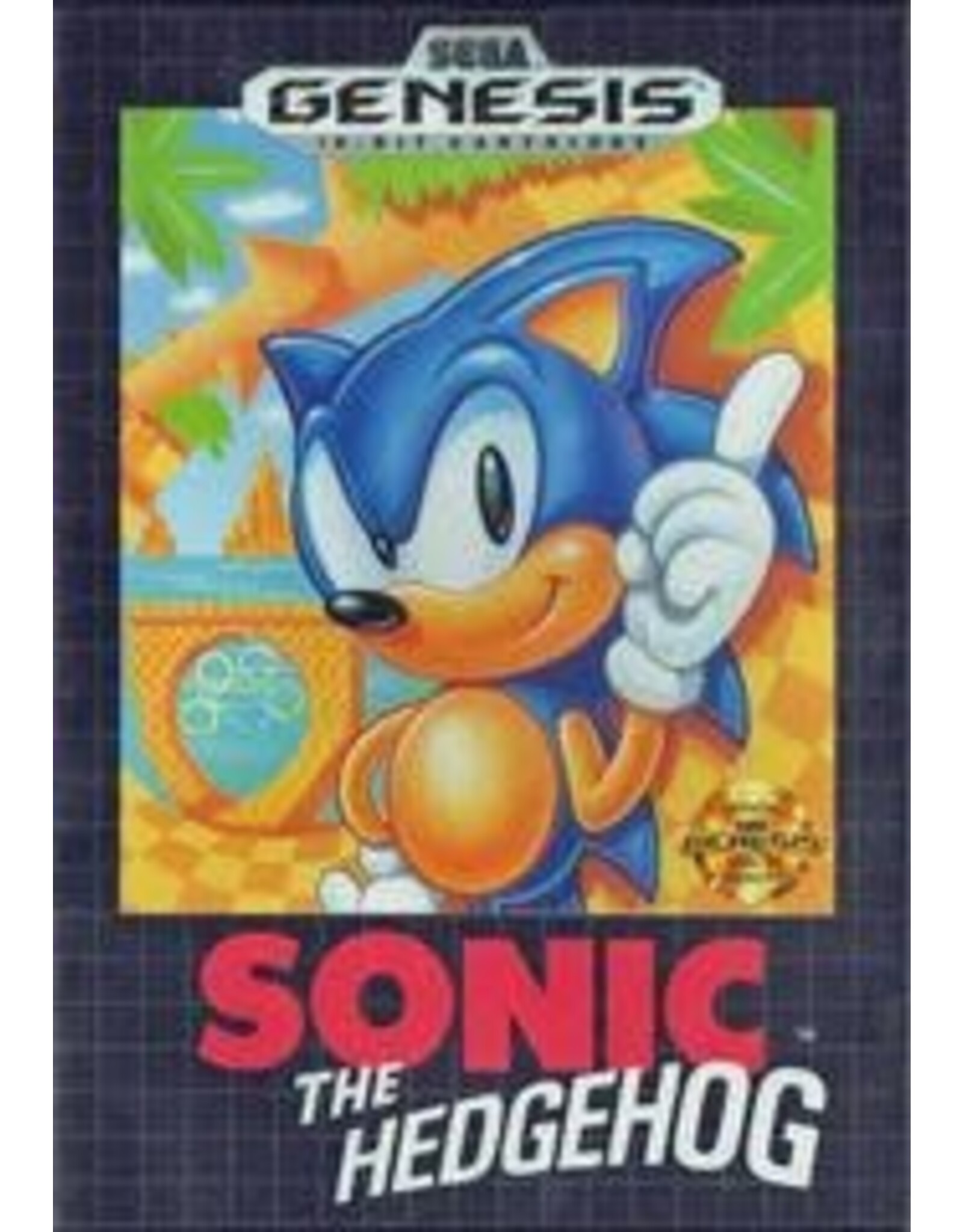 Sega Genesis Sonic the Hedgehog (Cart Only, Cosmetic Damage)