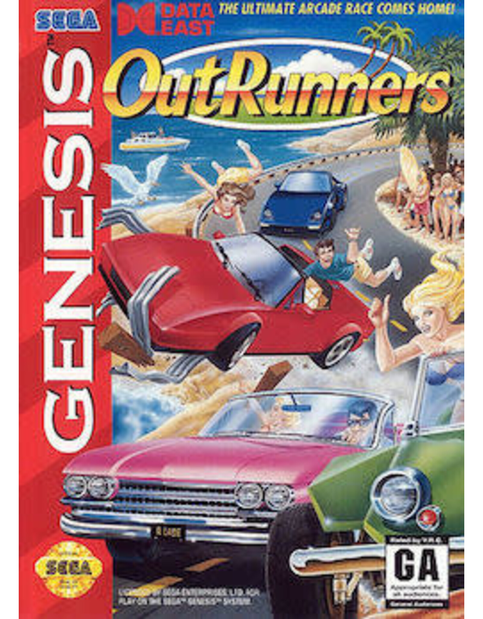 Sega Genesis OutRunners (No Manual)