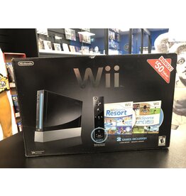 Wii Black Nintendo Wii Console Wii Sports + Sports Resort Bundle (CiB, Damaged Box)