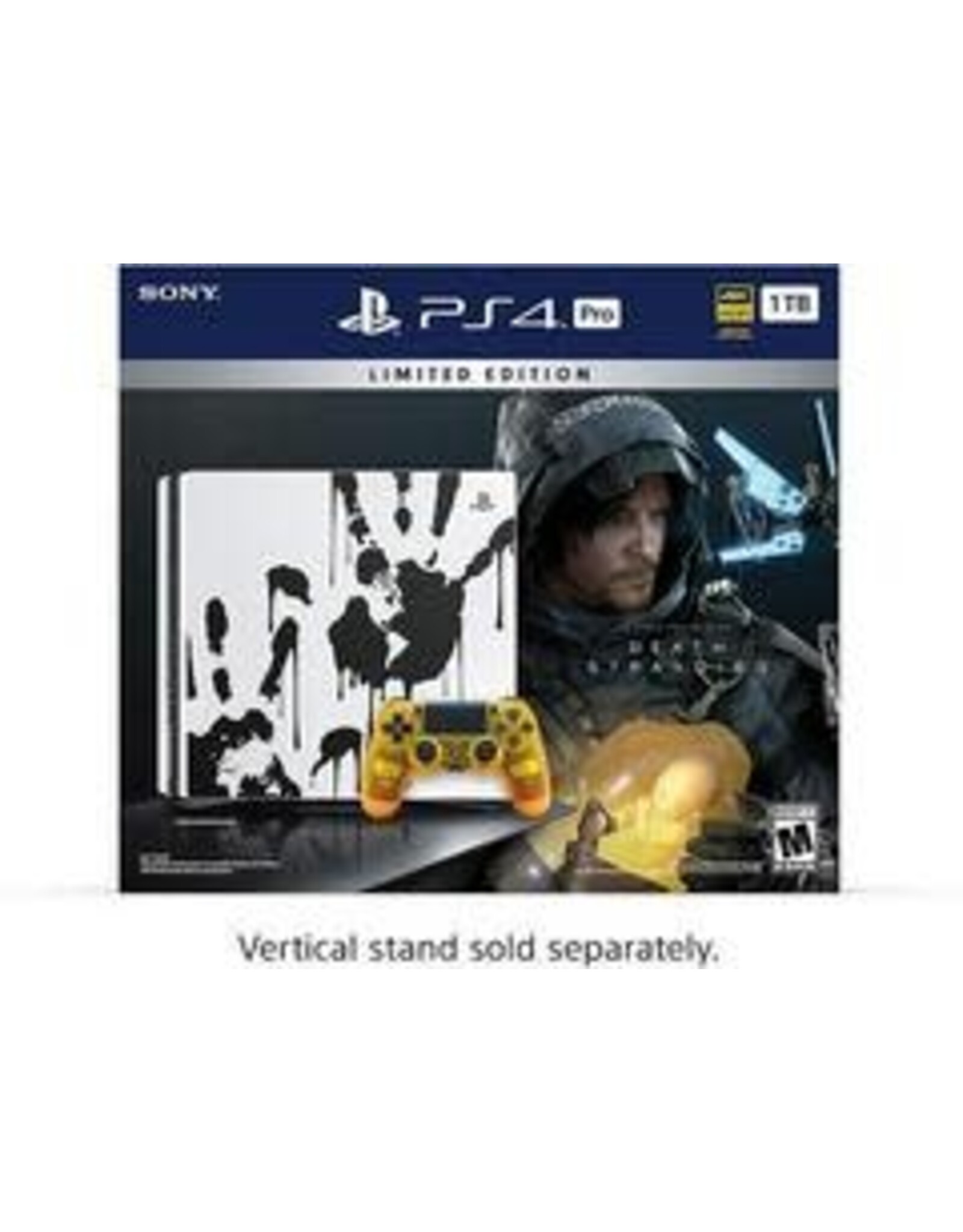 Playstation 4 PS4 Playstation 4 Pro 1TB Console Death Stranding Bundle (CiB, Cosmetic Damage, Includes Physical Copy of Game)