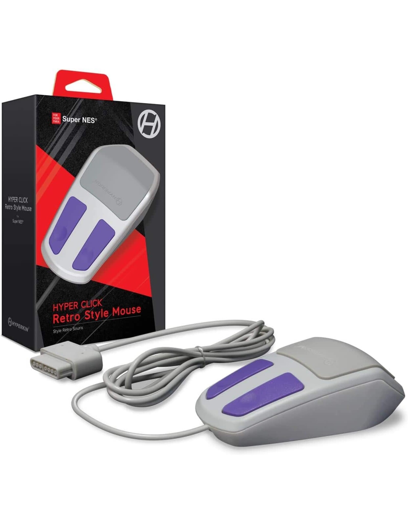 Super Nintendo SNES Hyper Click Retro Style Mouse (Brand New)