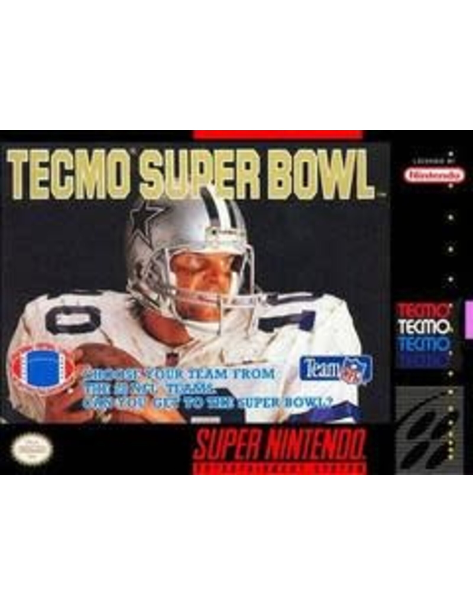 Super Nintendo Tecmo Super Bowl (Used, Cart Only, Cosmetic Damage)