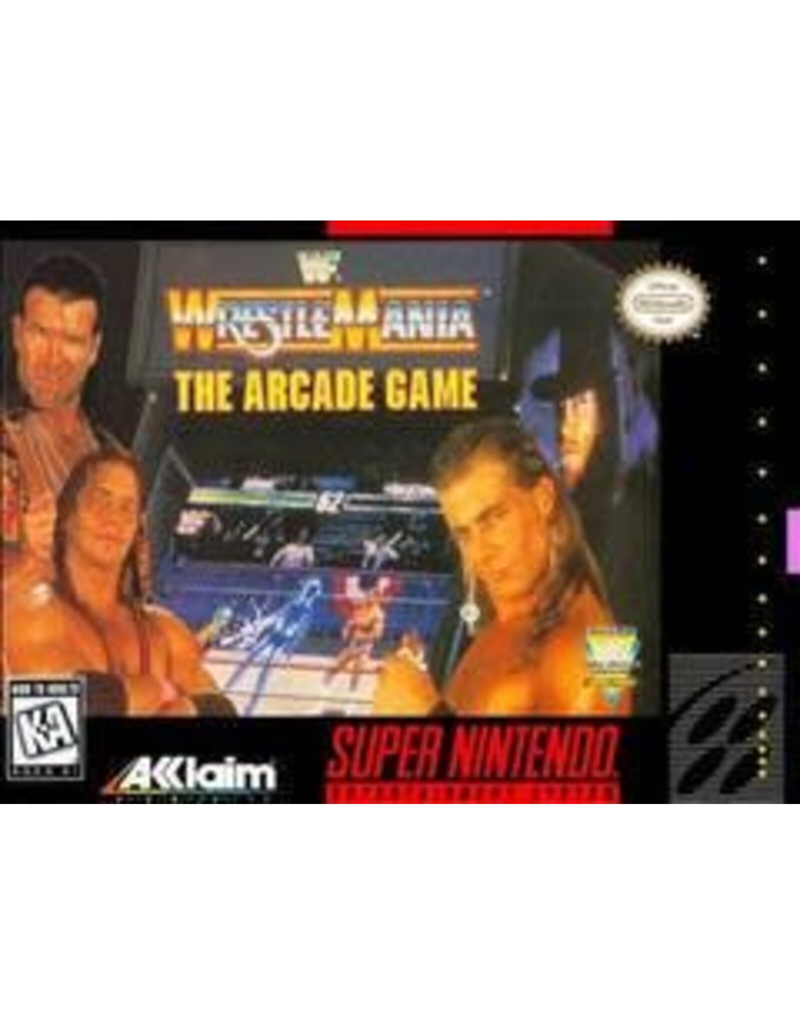 Super Nintendo WWF Wrestlemania Arcade Game (Used, Cart Only, Cosmetic Damage)