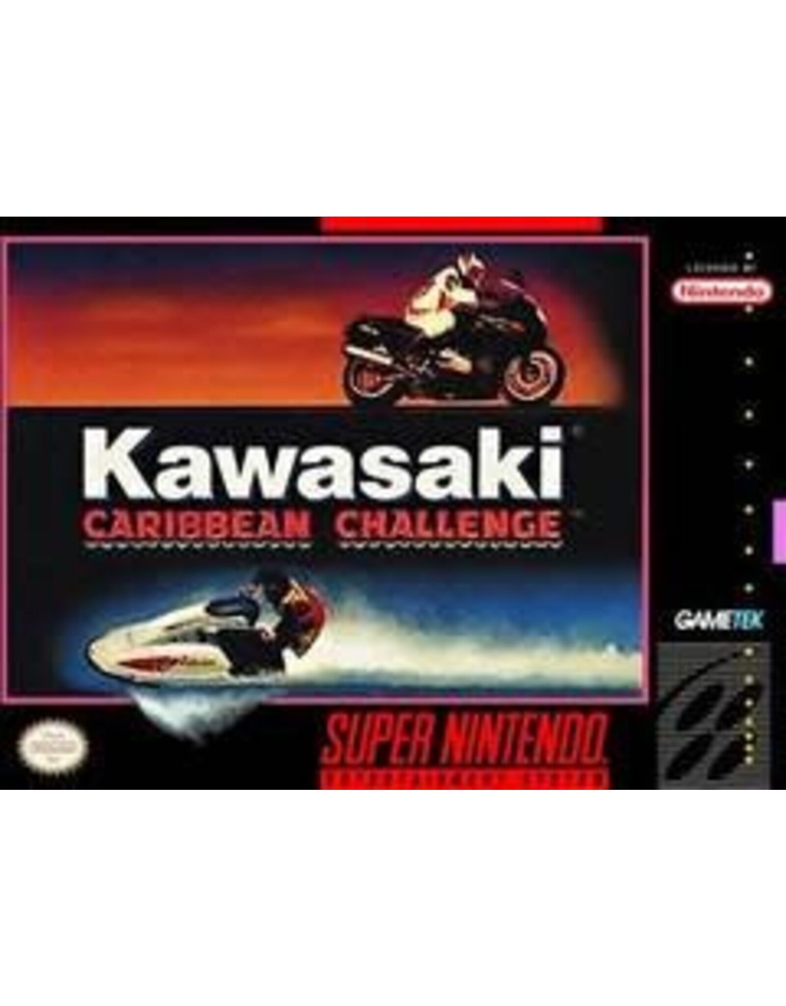 Super Nintendo Kawasaki Caribbean Challenge (Used, Cart Only, Cosmetic Damage)