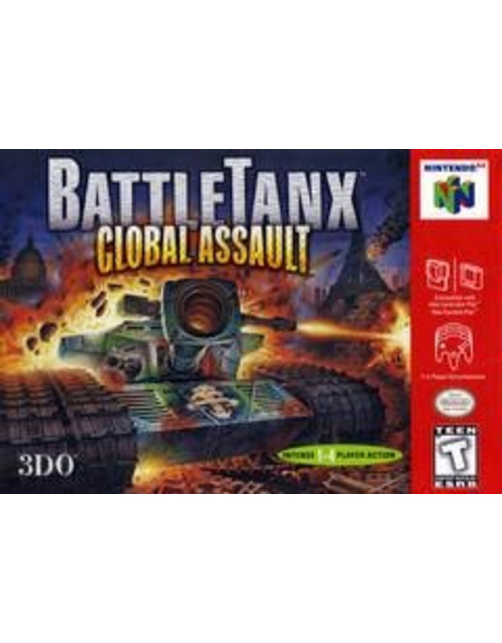 Nintendo 64 Battletanx Global Assault (Cart Only, Cosmetic Damage)