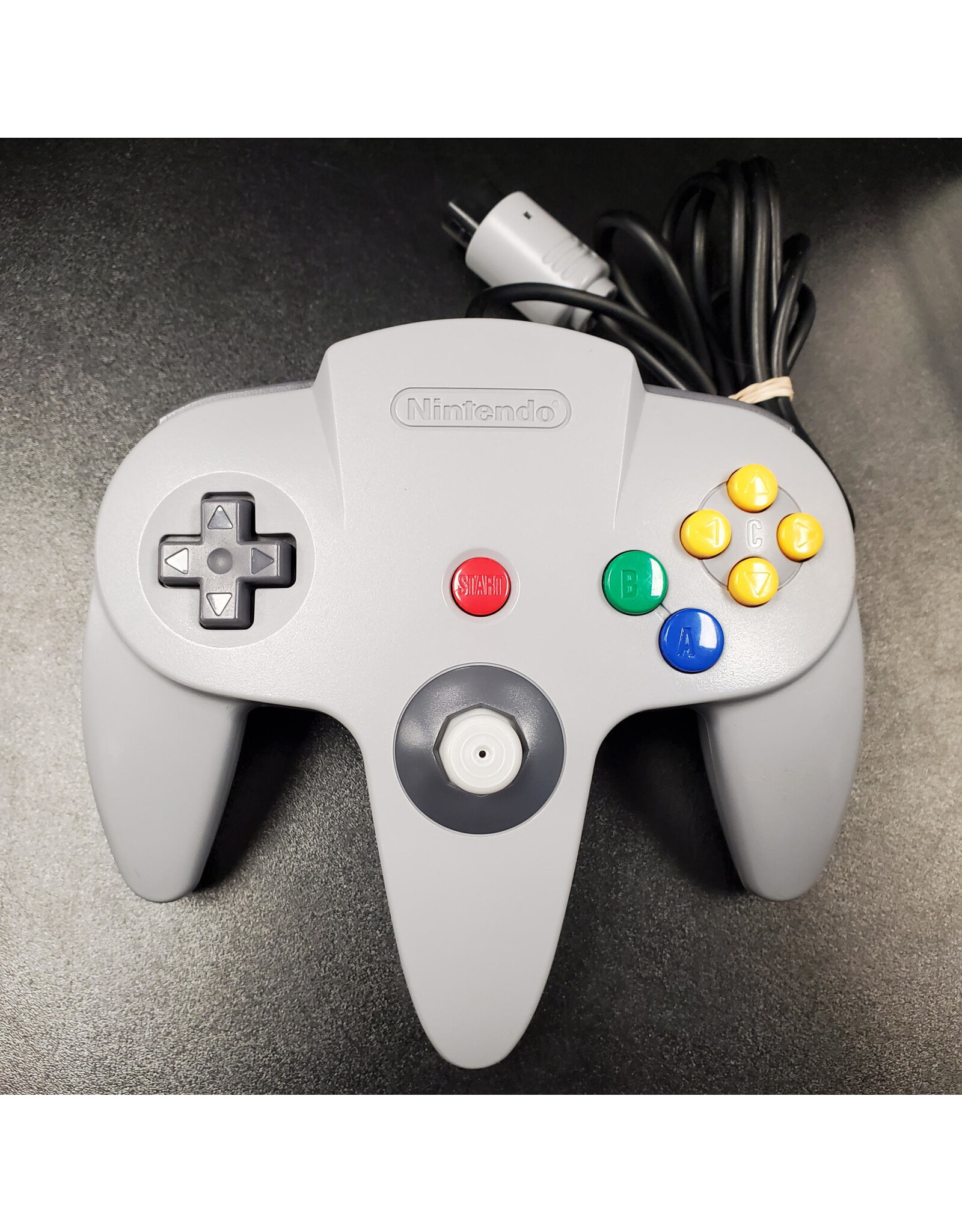 Nintendo 64 N64 Nintendo 64 Controller with New Joystick - Grey, OEM (Used)
