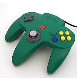 Nintendo 64 N64 Nintendo 64 Controller with New Joystick- Green, OEM (Used)
