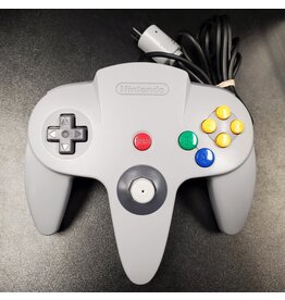 Nintendo 64 N64 Nintendo 64 Controller - Grey, OEM, New Joystick (Used, Cosmetic Damage)