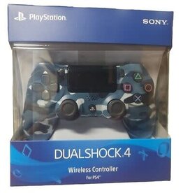 Playstation 4 PS4 Wireless Dualshock 4 Controller - Blue Camouflage (Brand New, Damaged Packaging)