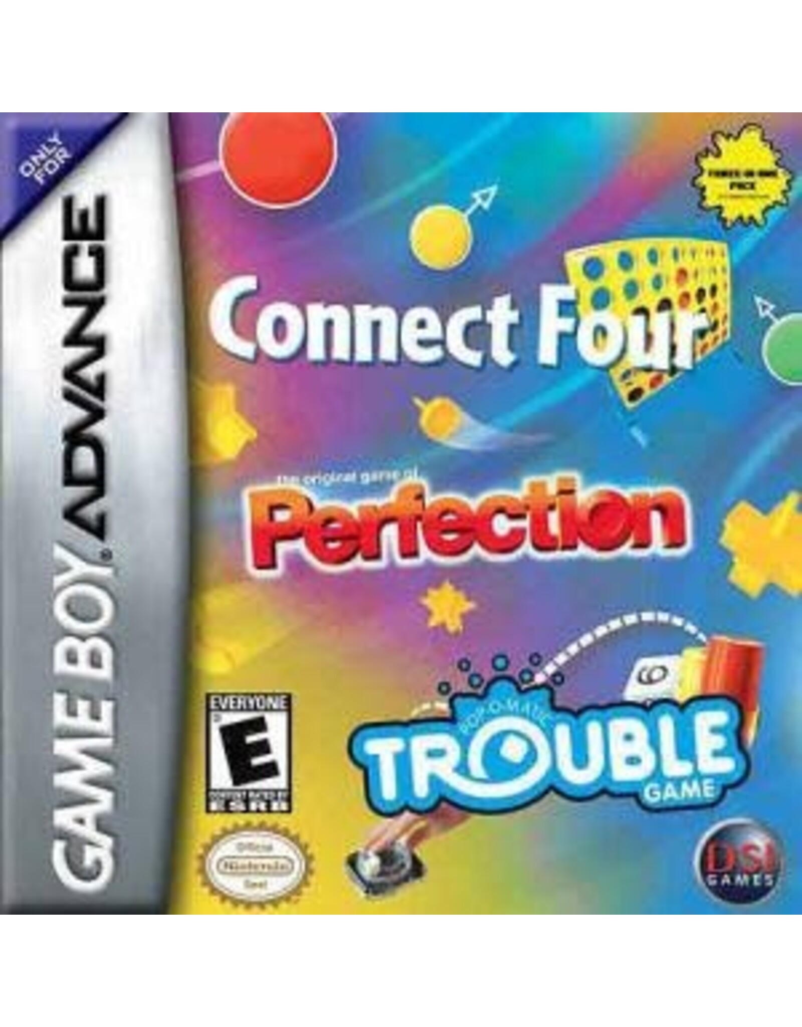 Game Boy Advance Connect Four/Trouble/Perfection (Used, Cart Only)