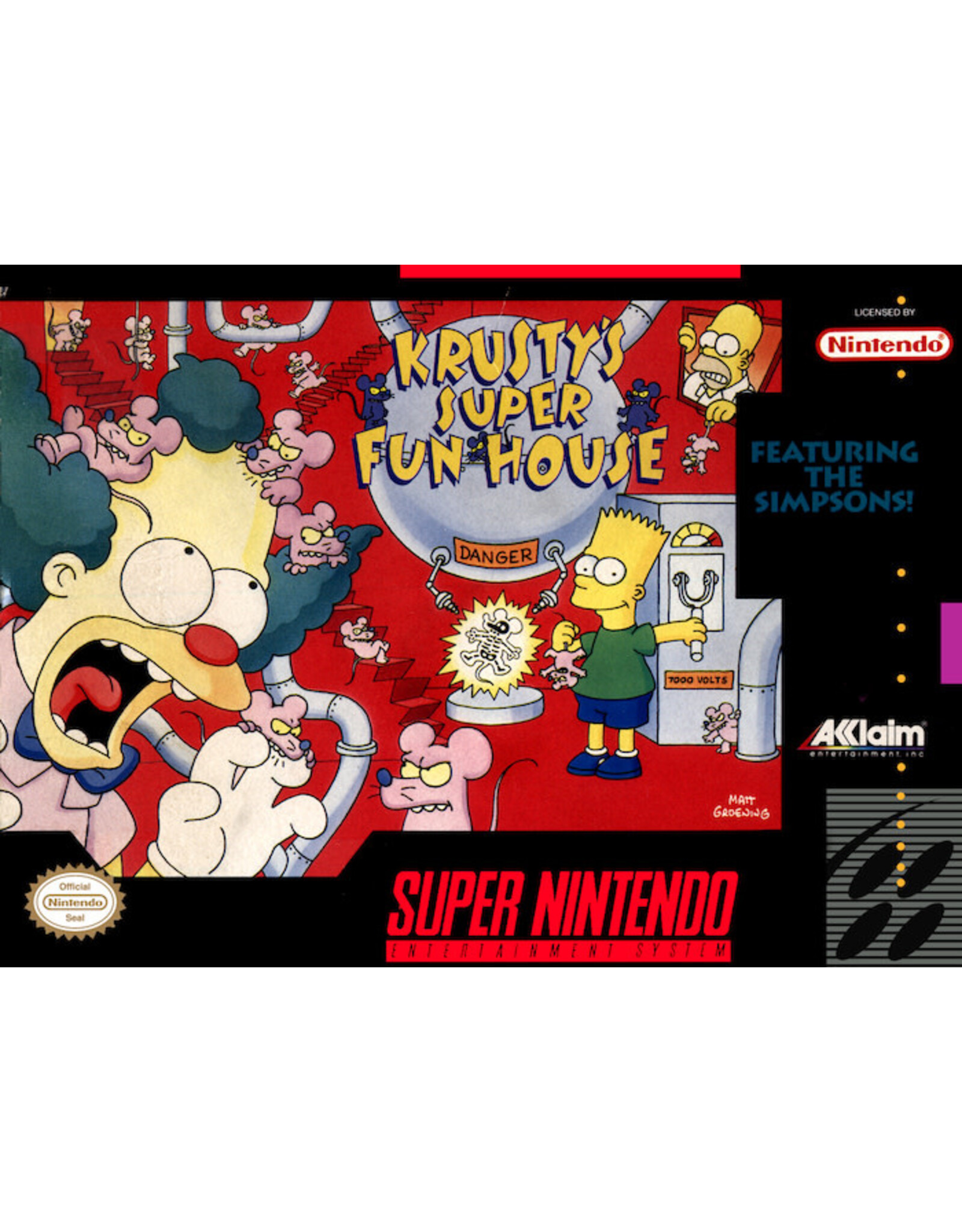 Super Nintendo Krusty's Super Fun House (Used, Cosmetic Damage)