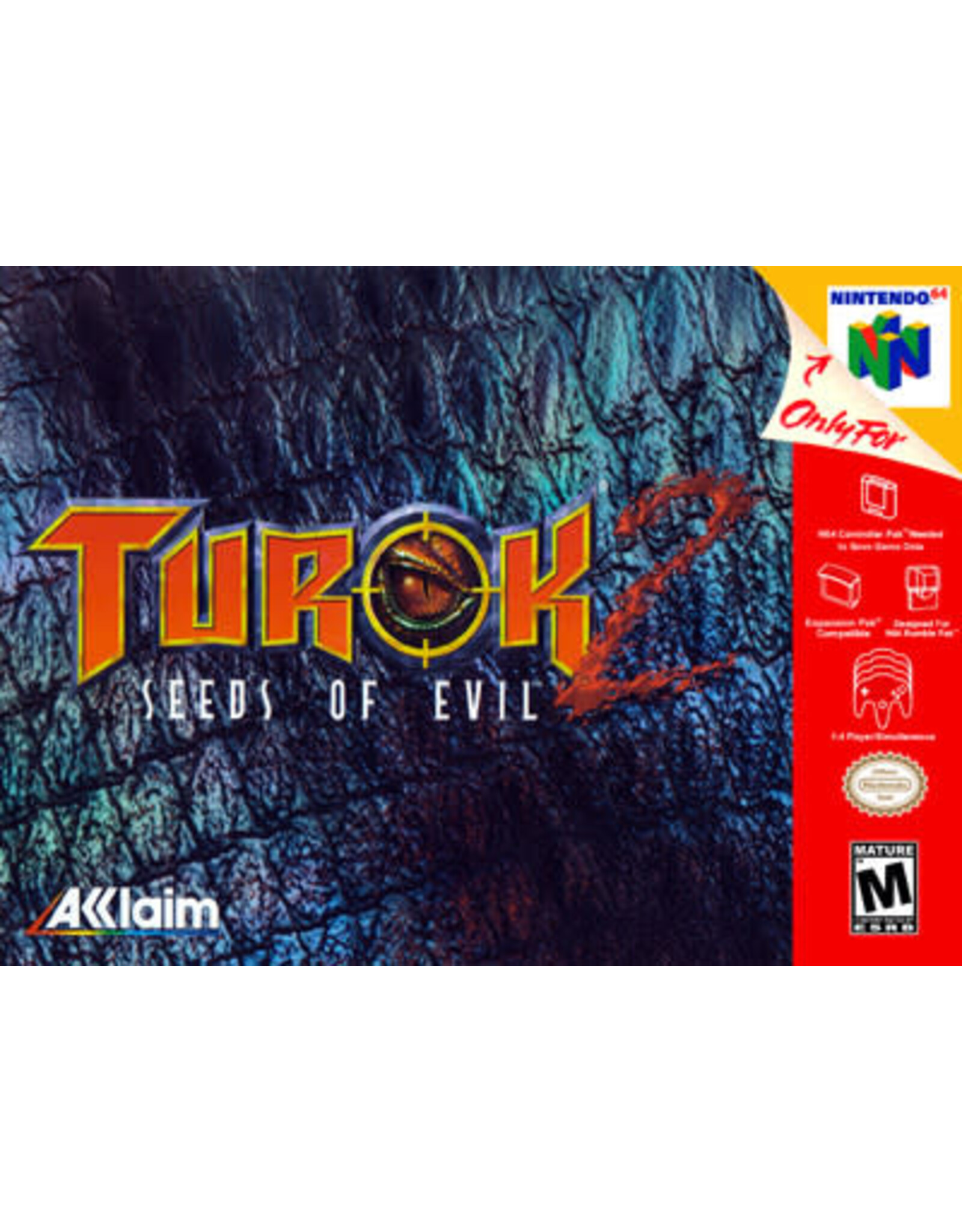 Nintendo 64 Turok 2 Seeds of Evil (Used, Cart Only, Cosmetic Damage)