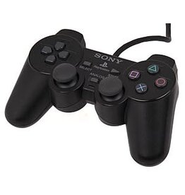 Playstation 2 PS2 Dualshock 2 Controller - Black (Used, Cosmetic Damage)