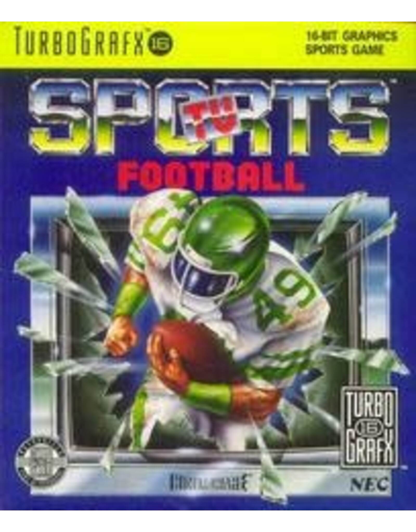 Turbografx 16 TV Sports Football (Used, Cart Only)
