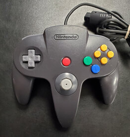 Nintendo 64 N64 Nintendo 64 Controller - Black, OEM, New Joystick (Used)