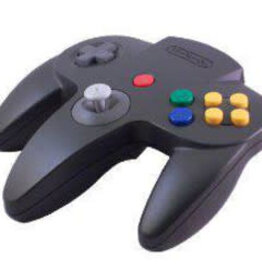 Nintendo 64 N64 Nintendo 64 Controller - Black with New Joystick (Used, Cosmetic Damage)