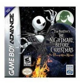 Game Boy Advance Nightmare Before Christmas, The: The Pumpkin King with Lenticular Cover, Uncut Poster/Toy, and Registration Card (Used, Cosmetic Damage))