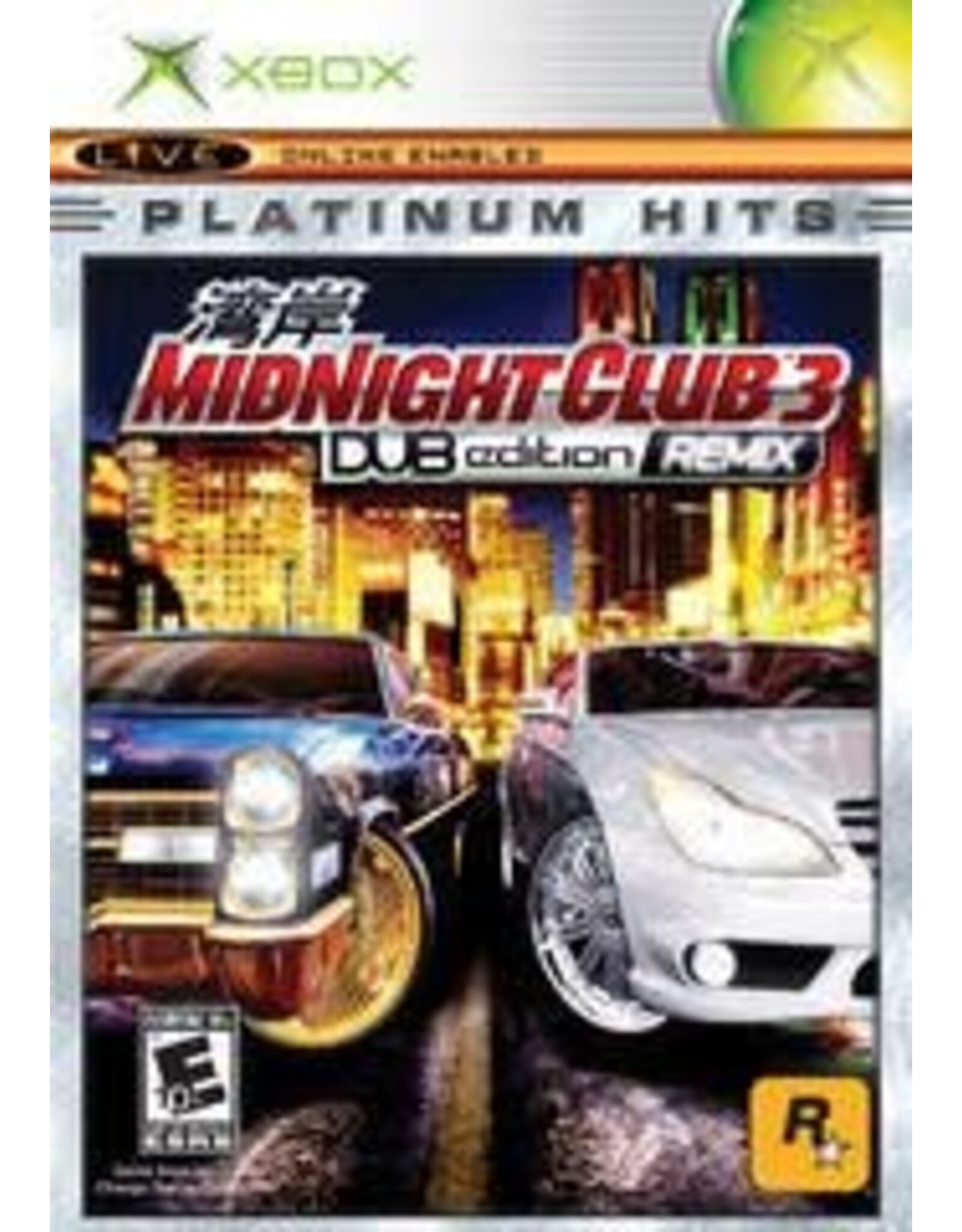 Xbox Midnight Club 3 Dub Edition Remix -Platinum Hits (Used)